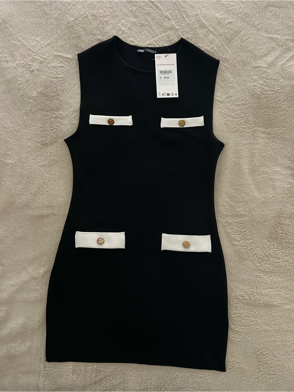 Zara Black Mini Dress